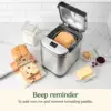 Bread Maker Machine, Compact and Automatic, Customizable Settings, Up to 2lb Loaves, CBK-110P1, Silver,Black 4