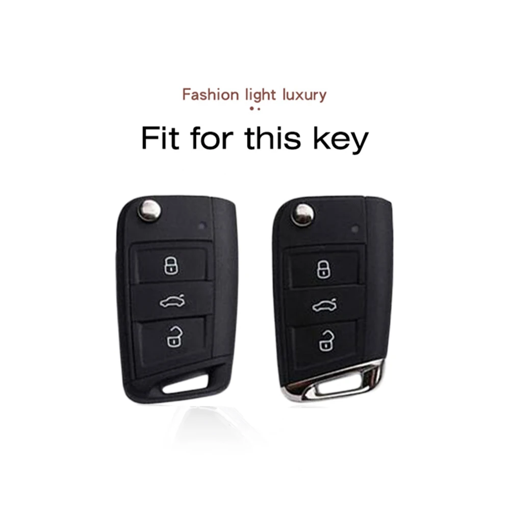 폭스 바겐 골프 7 MK7 3 버튼에 대 한 패션 TPU 자동차 키 케이스 커버 Skoda 자동차 액세서리에 대 한 좌석에 대 한 접는 원격 키 Fob