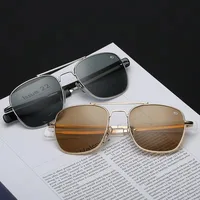 Mode armée américaine militaire optique AO pilote lunettes de soleil pour hommes femmes classique rétro conduite sport lunettes de soleil lunettes 2025 2