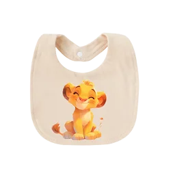 Deluxe Newborn Pure Cotton Baby Bib - Soft, Absorbent & Adorably Designed (Lavender)