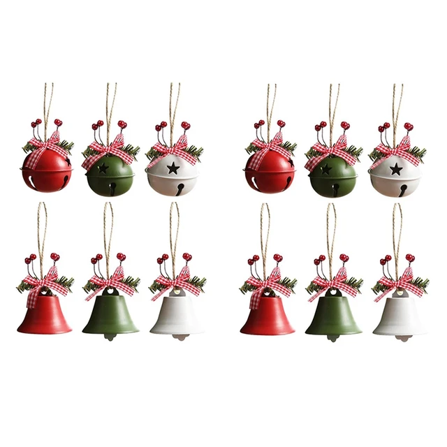 Christmas Decorations Craft Bells Ornaments Metal Jingle Bells Farmhouse  Merry Christmas Tree Decor Bells For Home