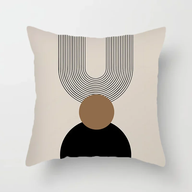 Throw Pillow Cover Cushion Covers Pillow Case Pillow Covers Cushion Cover Creative Abstract Line Pattern Cushion Cover Home Decor Pillowcase Sofa Decoration Bird Peach Skin