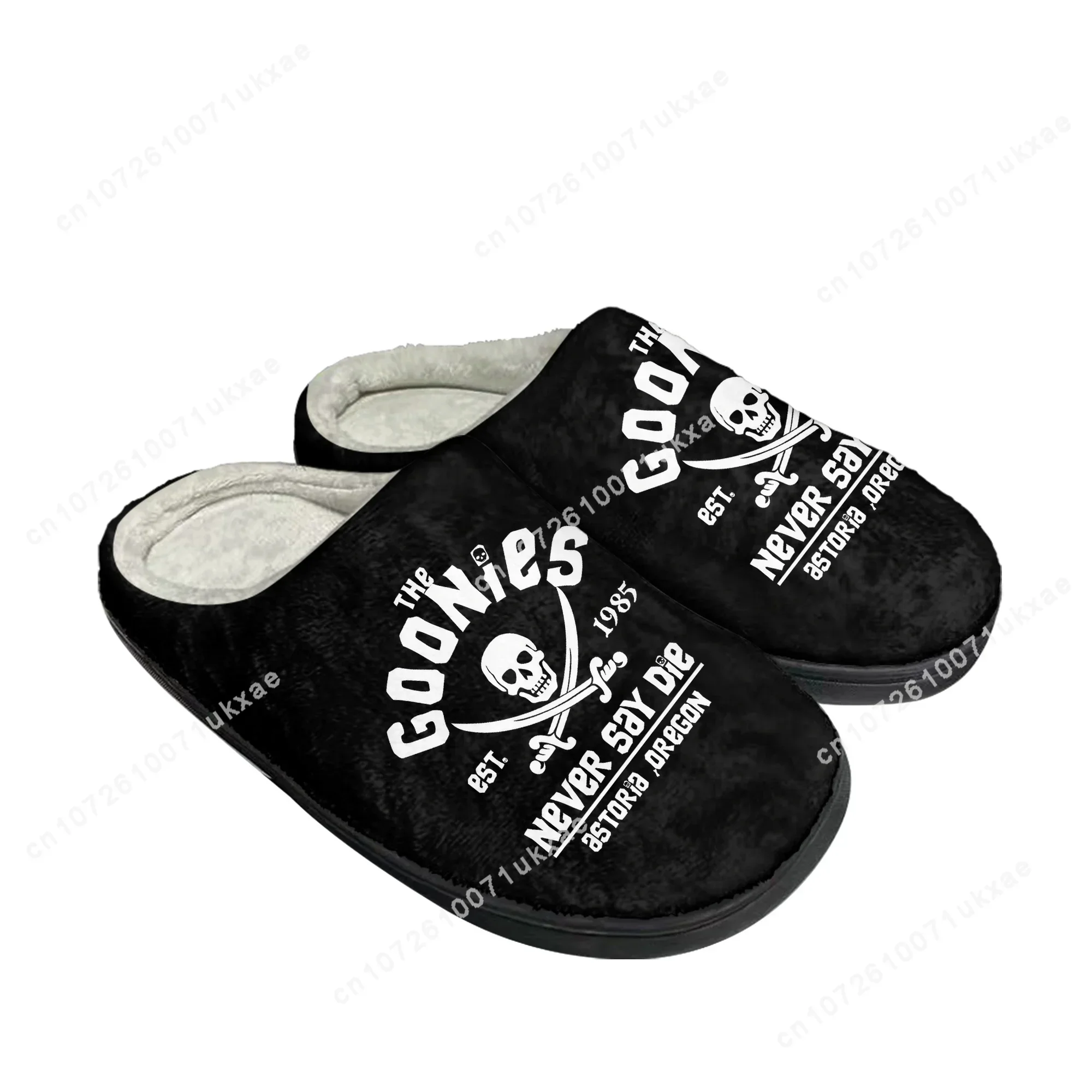 The Goonies Movie Home Cotton Slippers Mens Womens Plush Bedroom Casual Keep Warm Shoes Thermal Indoor Slipper Customized Shoe