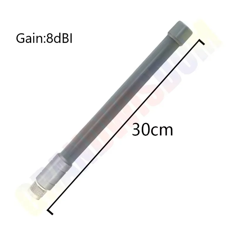 유리섬유 안테나 868/915MHZ 듀얼 밴드 8dbi 게인 N 타입 수컷 30cm 방수 px1 - N 타입 암컷 케이블 (로라, 로라완, 가스, 연료, 실외용)