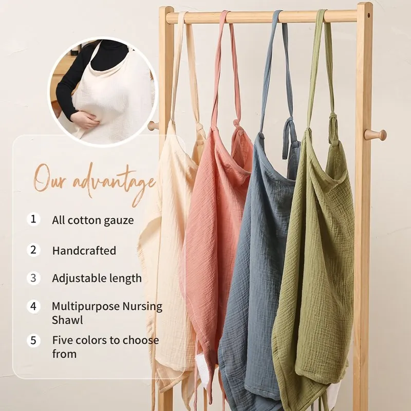 Mother Nursing Cloth Cotton Baby Feeding Covers Infant Breathable Adjustable Apron