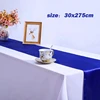 1pc Multicolor Satin Table Runner Autumn Table Runner For Dining Table Christmas Wedding Decoration Red chemble mariage 30*275cm 3