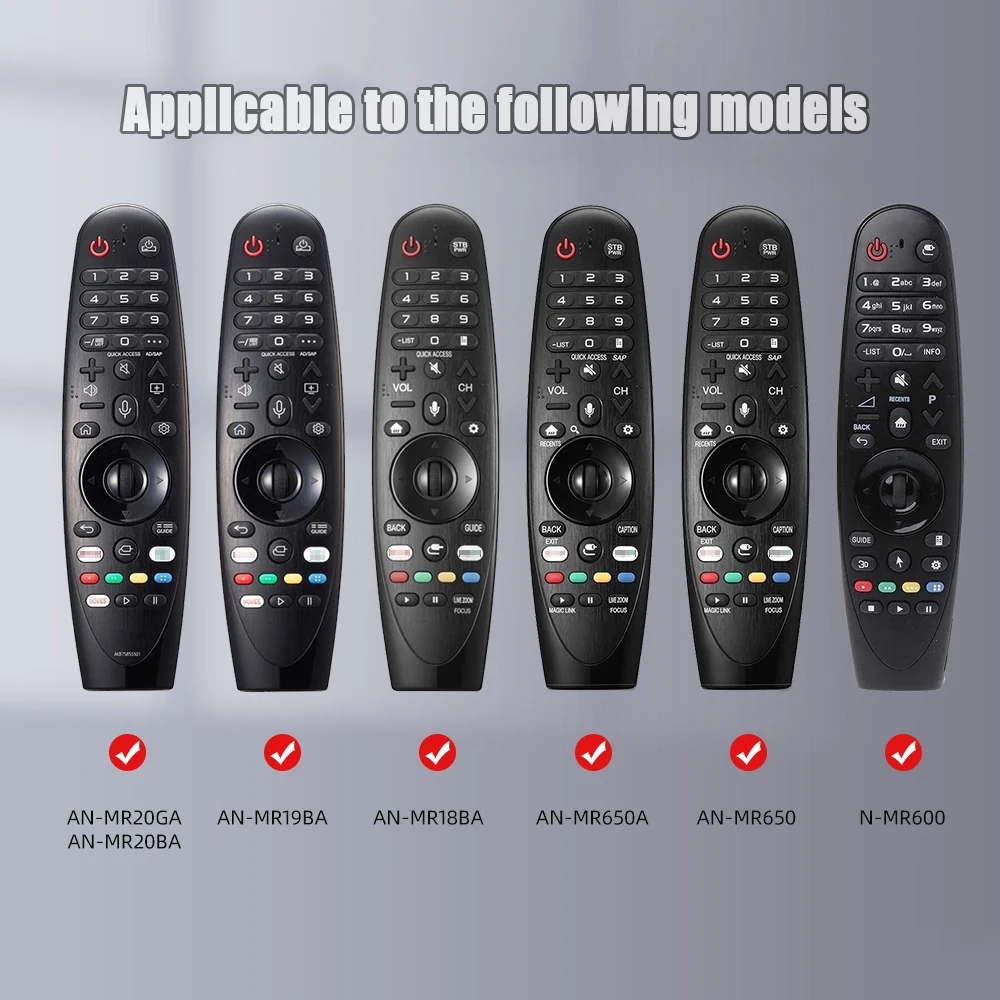 Silicone Remote Case For LG Smart TV Voice Magic Remote AN-MR20GA MR19BAMR18BA MR650A Pointer Function