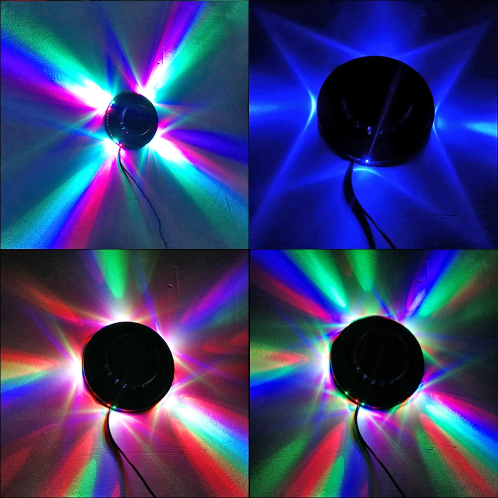 USB RGB 무대 조명, KTV 바 쇼 장식 조명, 스트로브 램프 사운드 활성화, 회전 디스코 조명, 홈 파티 장식, 5W