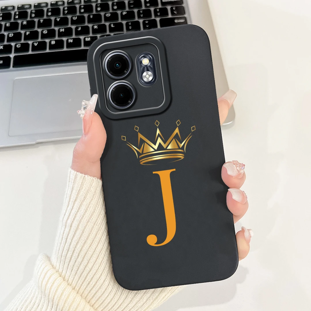 Cute Crown Letters Soft Silicone Phone Case - Enhanced Protection and Style