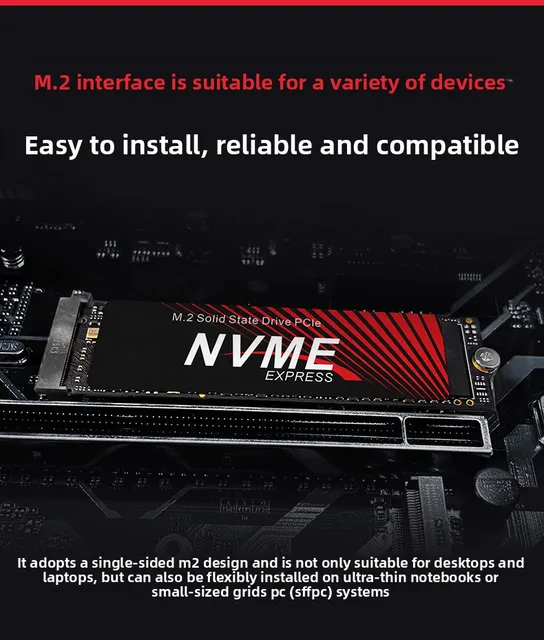 Tideboom SSD M2 NVME PCIE 2280 M.2 M Key Internal Hard Drive Read Speed Up to 2000MB/s Solid State Drive for Desktop Laptop 2
