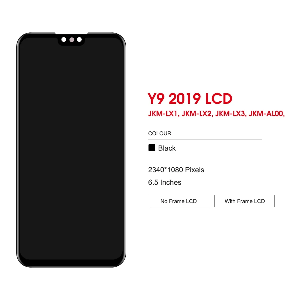 6.5 ġ LCD  ü, ȭ Y9 2019 / Enjoy 9 Plus ÷ ġ ũ Ÿ   ǰ