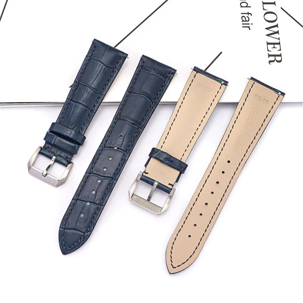 Genuine Leather Universal Quick Release Smart Watch Strap Bracelet