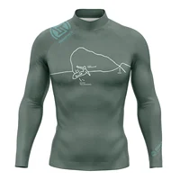 RT Colorful Rashguard Long Sleeve Surfing Shirt UV Protection Swimwear UPF Summer Lycra Sunscreen Beachwear 1