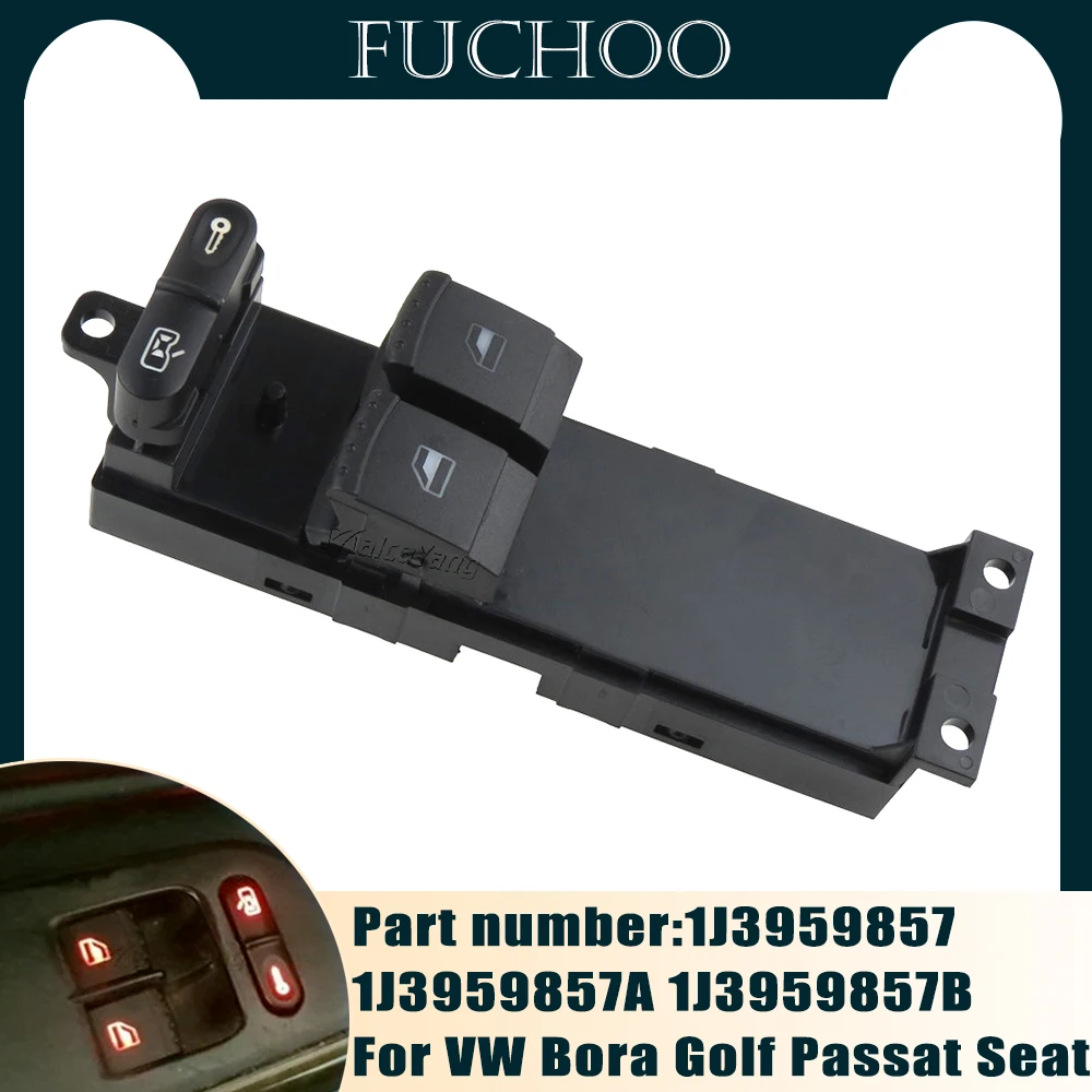 Ricambi Auto Per Vw Bora Golf 4 Passat Seat Leon Toledo Electric Window Master Control Lifter Switch Console Sostituzione 1 J3959857