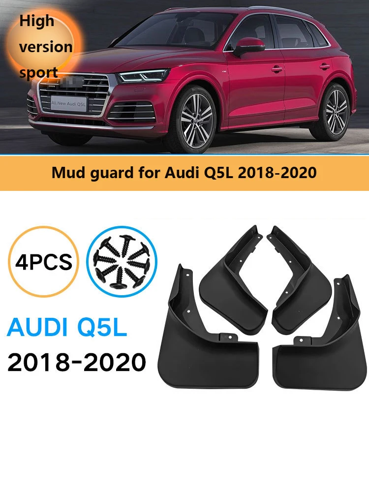 

4 pcs Car Molded Mud Flaps For Audi Q5L Sport 2018 2019 2020 Splash Guards Mudguards Mudflap Car Accessories