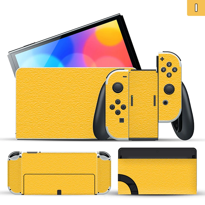 1PC Pure Color Skin Sticker Protector For Nintendo Switch OLED Classic Switch Scratch-resistant Switch Oled Color Sticker 