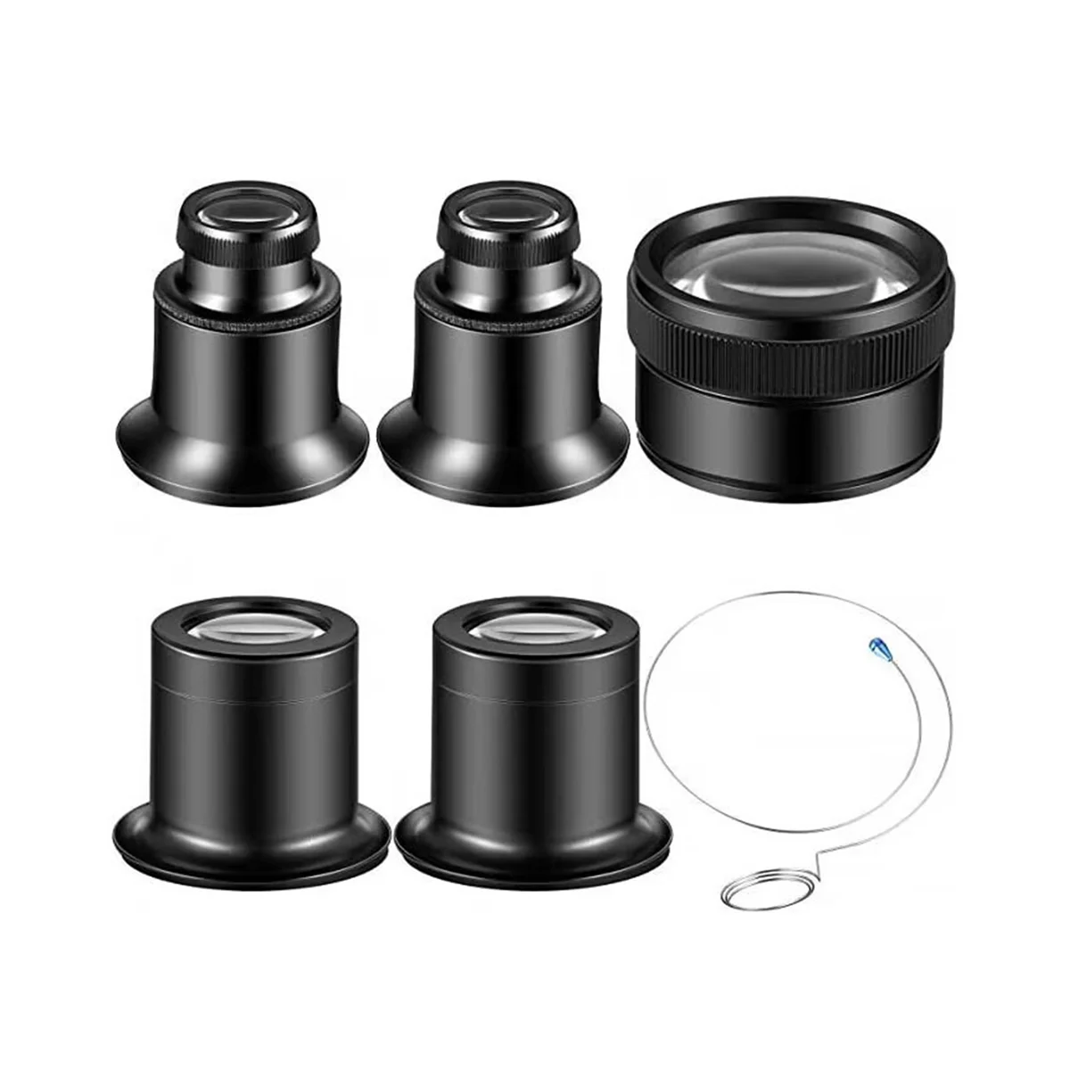 

Jeweler Watch Magnifier Tool 5X 10X 15X 20X 30X Portable Monocular Magnifying Glass Loupe Lens for Eye Magnifier Lens