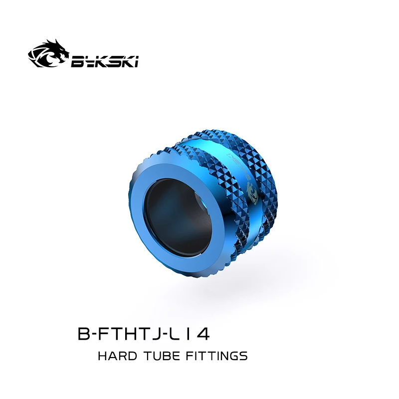 Bykski B-FTHTJ-L12/14/16 PC Water Cooling Hard tube Fittings Connector For OD12mm 14mm 16mm Acrylic PETG Tube extender fitting angled adapter fitting water cooling fitting