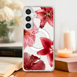 Summer Flowers Magnetic Phone Case - Stylish Floral Protective Cover - Galaxy S24 FE (A01)