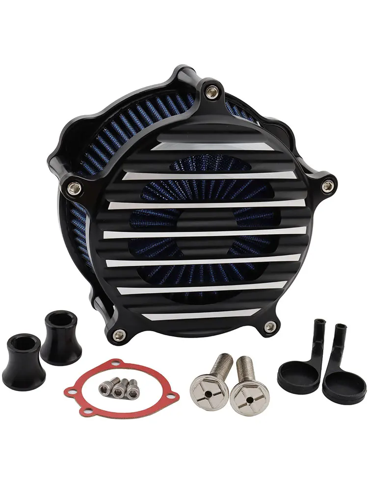 Kit Filtro Aria Per Moto Harley Sportster - Compatibile Con Iron 883, XL1200, Forty-Eight 1991-2016