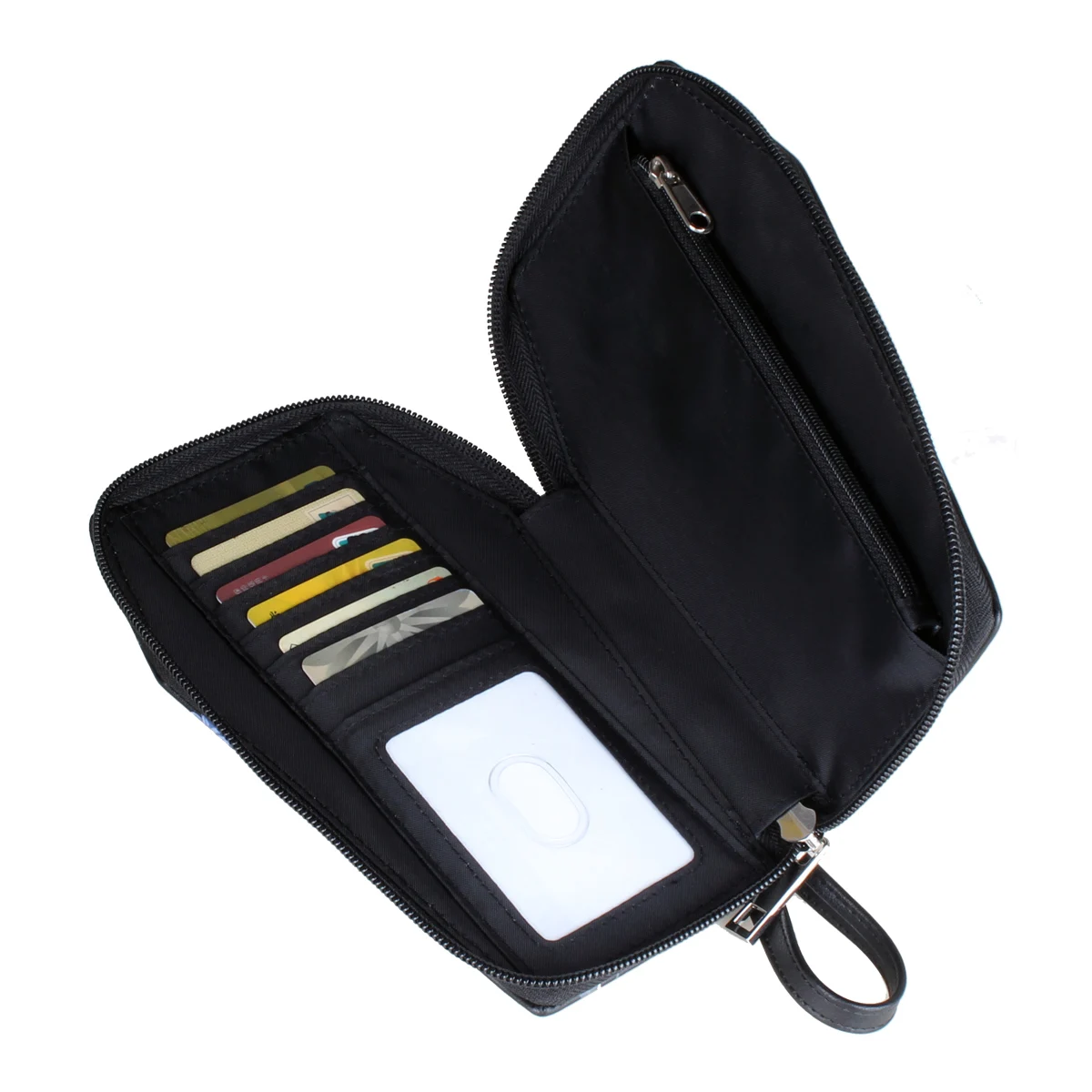 Halloween Gift, High Quality Coffin Shaped Zipper Wallet, Bat Spider Snake Rose Printed Personalized Card Clip Wallet