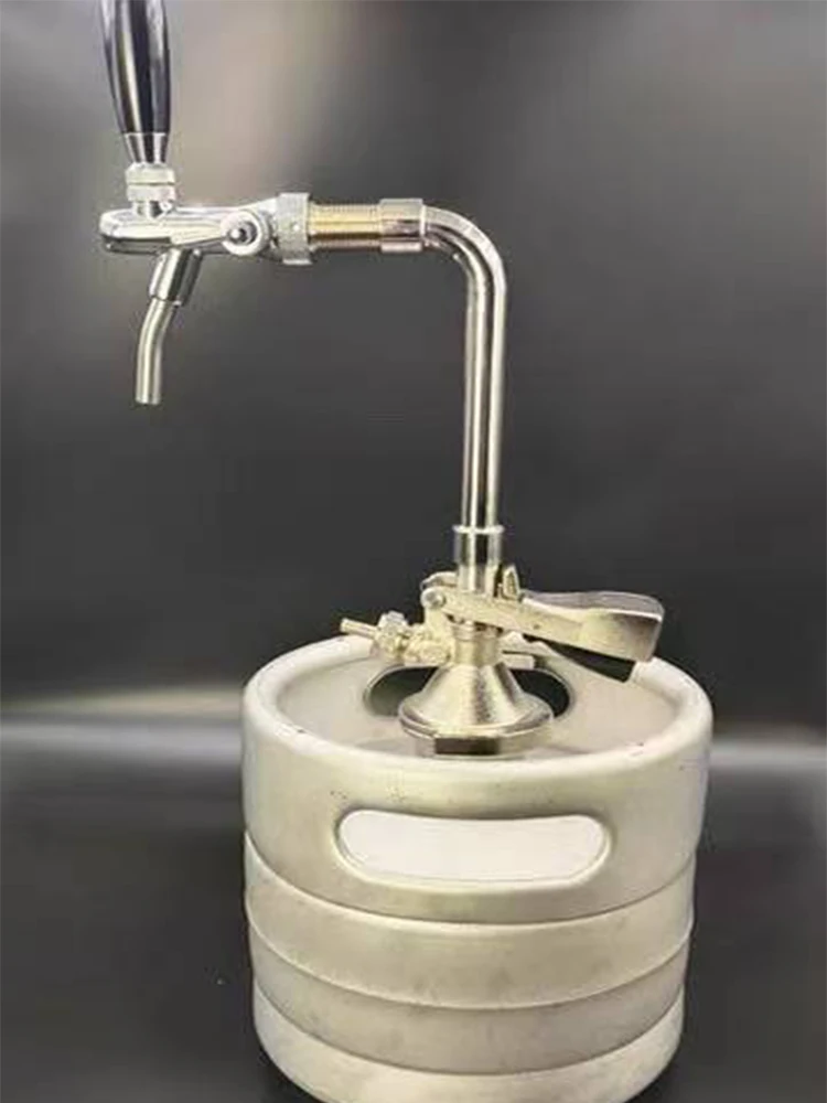G5/8-Zoll-Buchse aus Edelstahl für Abgabe, 7-förmiger Winkel für Bierverbindung, Pegasus-Adapter, einseitige Verlängerung – Detail 1