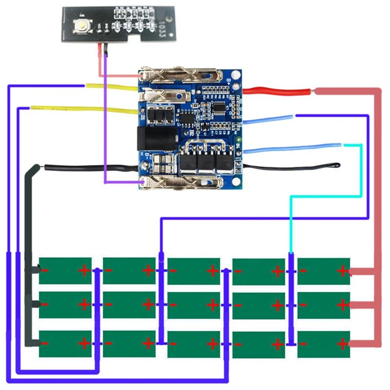 Protection Circuit Board PCB For Lomvum Zhipu Hongsong Jingmi No Original Makita 18V Lithium Battery images - 6