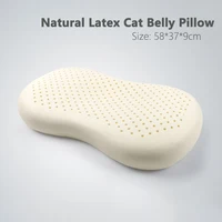 Thailand Pure Natural Latex Pillow Remedial Neck Protect Vertebrae Health Care Orthopedic Pillow Slow Rebound 58x37x9cm 1