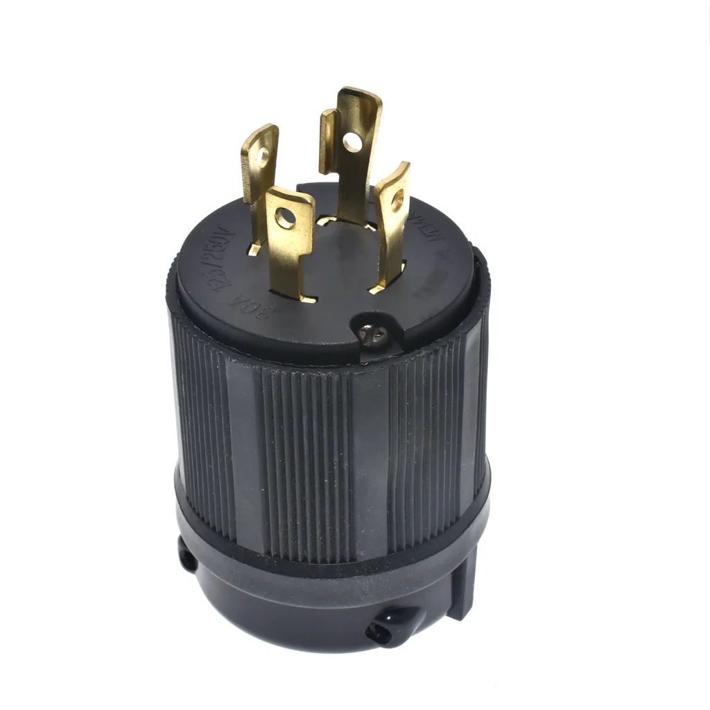 L14-30P 30A Twist Lock Generator Plug - Male Connector For 125V-250V