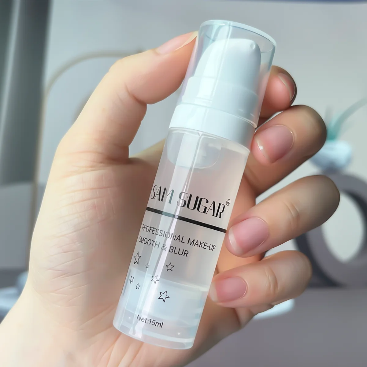 Facial Primer Makeup Primer 1pc Crystal Primer for Makeup Base Smooth Easy to Apply Non-sticky Moisturizing Brightening Face before Makeup 15ml