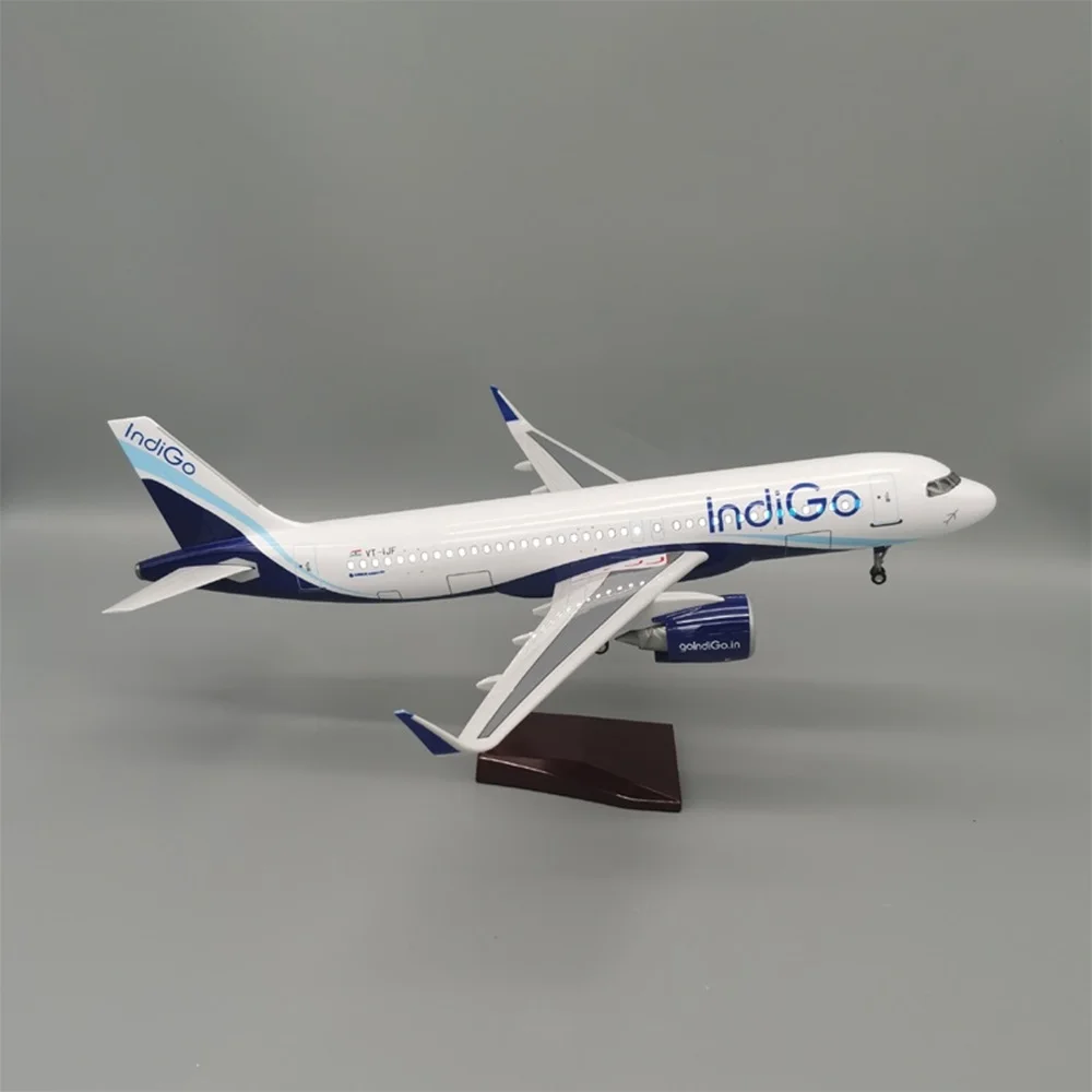 1:80 Scale 47cm Airbus A320 Indian Indigo Airlines Simulation