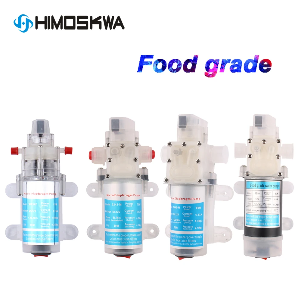 Food grade water pump electric diaphragm pump 12V self priming DC