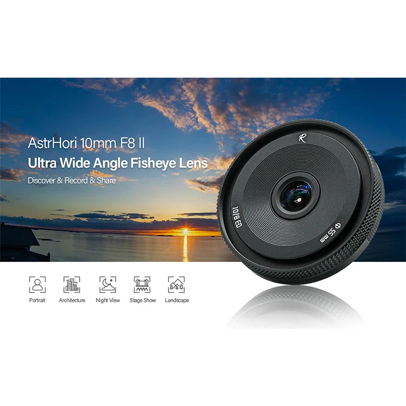 AstrHori 10mm F8 II Camera Lens APS-C Ultra Wide Angle