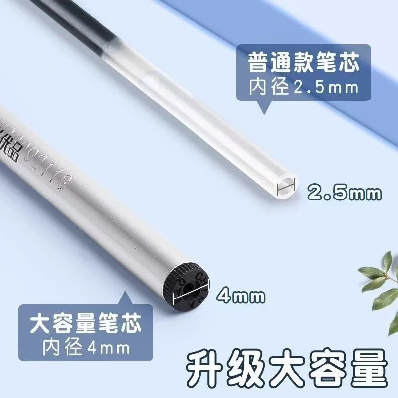 M&G 프리미엄 젤 펜 리필 학생 연습용 펜 ST 클릭액션 젤 펜 블랙 속건성 0.5mm 특수 대용량 잉크, Su
