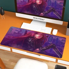 League Of Legends 80x30cm XL Lockedge Large Gaming Mouse Pad Computer Gamer Keyboard Mouse Mat Hyper Beast Desk Mousepad For PC