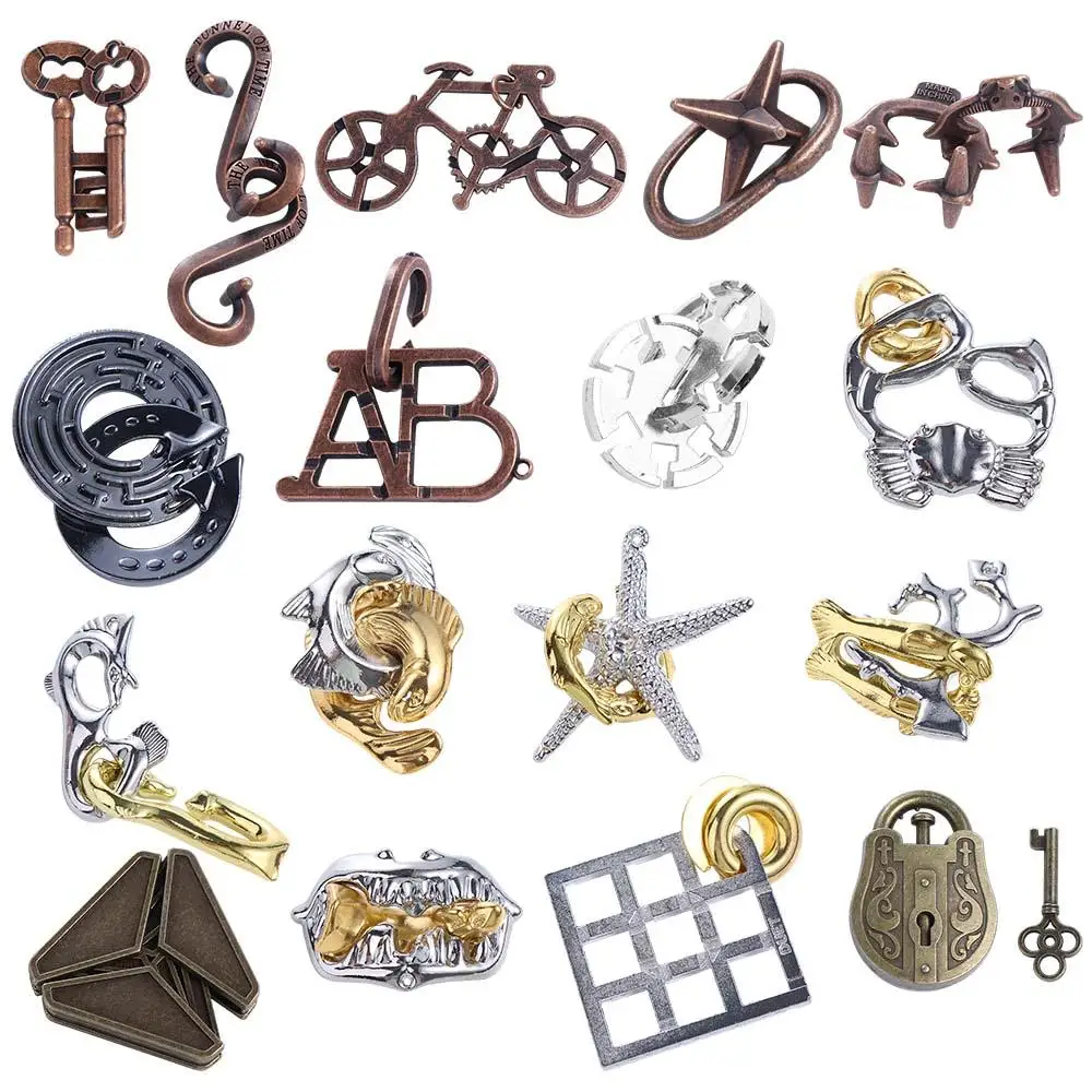 

Game Blocks Toy For Children Adults Intelligence Metal Wire Puzzle Metal Brain Teaser Toys Puzzles Game Luban Lock Puzzle Toy