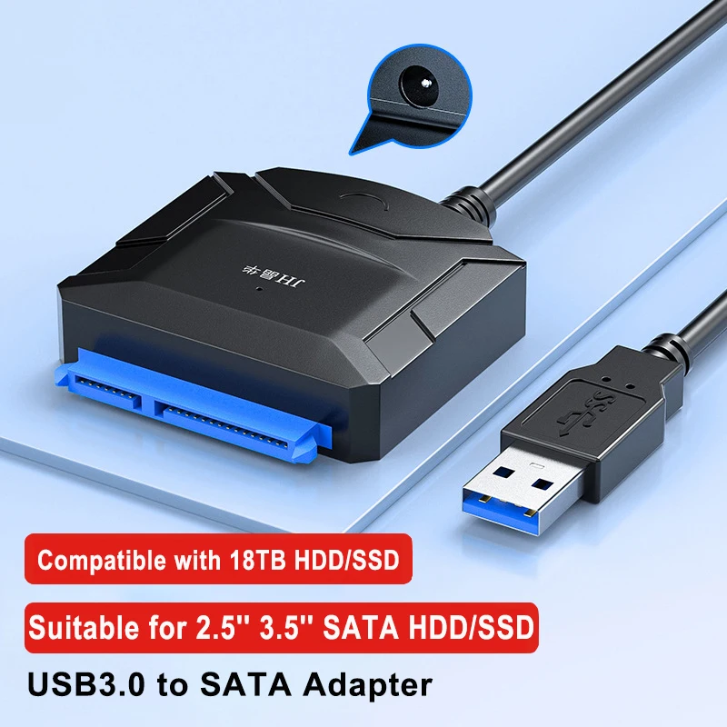 Sata para Usb 3.0 Cabo Adaptador para Disco Rígido Externo Conversor de Cabo Hdd Ssd 2.5 3.5