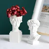 Modern Nordic Style Creative Portrait Vase Human Head Flower Vases Decorative Ornaments Resin David Home Flowers Art Decor 4