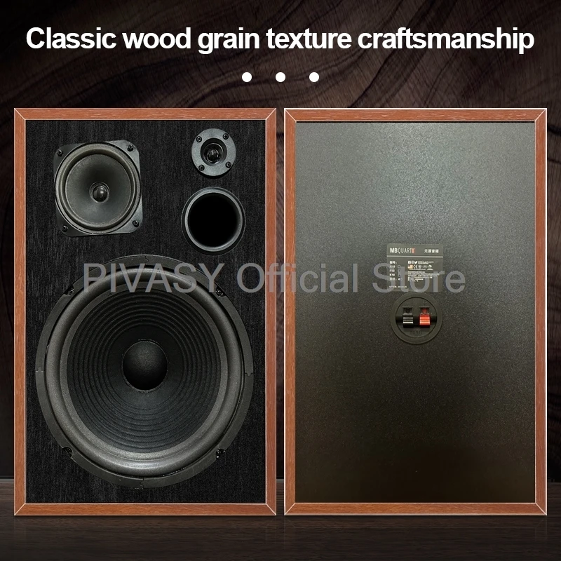 Description Picture 6 of item8 Inch Bookshelf Speaker Passive Subwoofer HiFi Fever Speaker Three-Way Surround Sound Desktop Speaker Sound Box Power Speaker