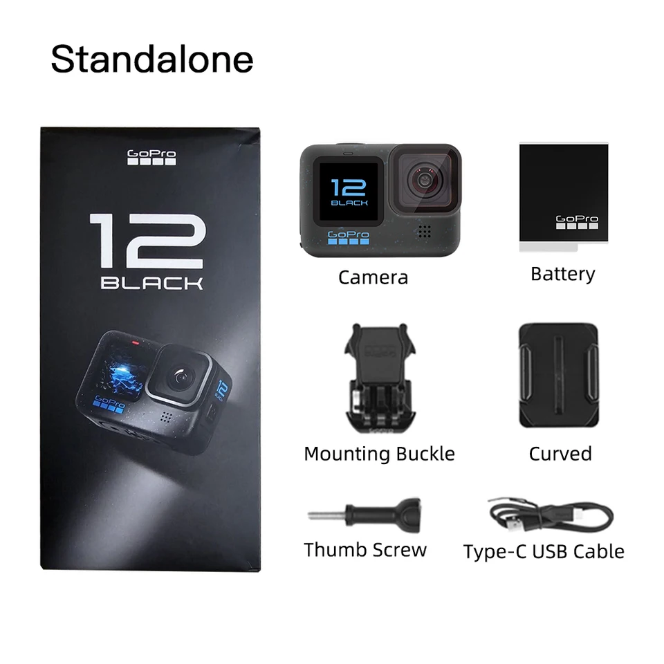 GoPro HERO 12 Black Action Camera with 5.3K60 Ultra HD Video GoPro HERO 12 Black Action Camera with 5.3K60 Ultra HD Video