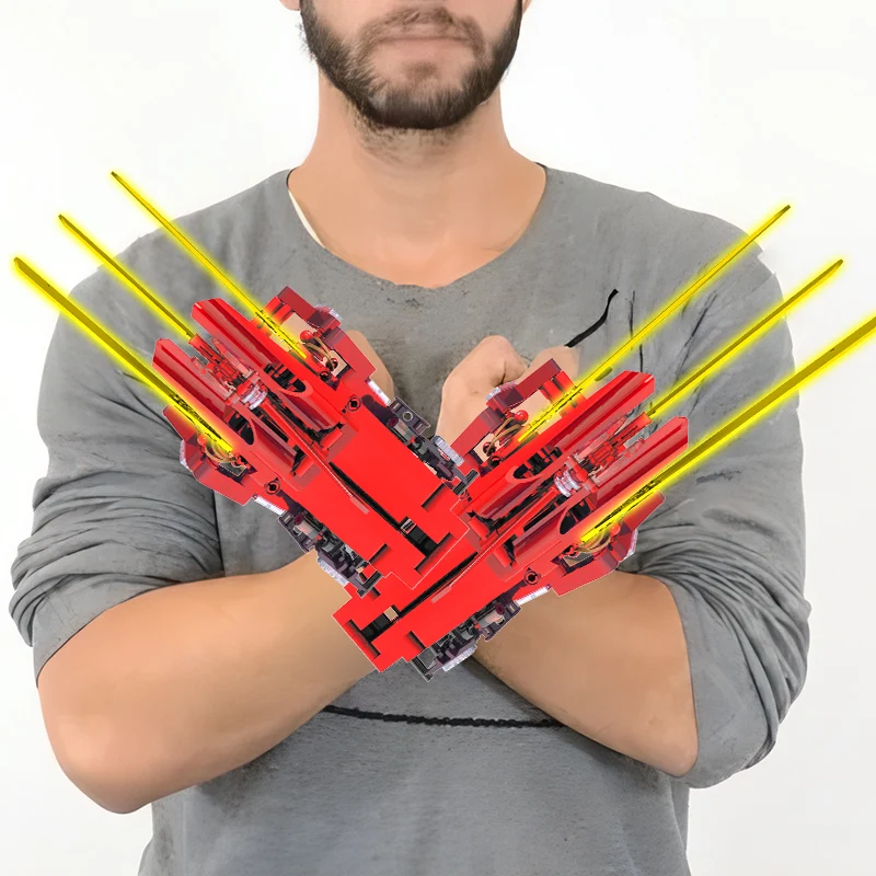 

Креативный конструктор «Волчья лапка» для мальчиков, аниме строительные блоки с ножом и штыком, развивающие сборные блоки, игрушки для детей, подарки «сделай сам»