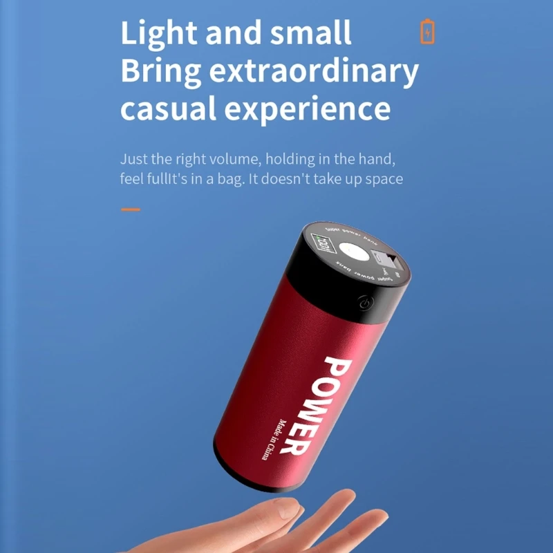 Charging Box with Flashlight 2 USB Output Charging Case Shell D5QC