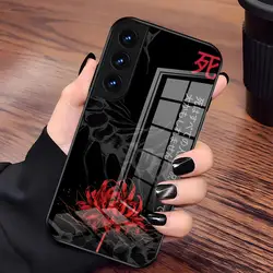 T - Tokyo Anime Ghoul Shockproof Glass Phone Case - Samsung A54 (Black1)