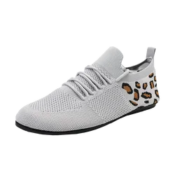 Breathable Men's Lightweight Mesh Casual Shoes - Outdoor Vulcanized Flats - 45 (GRAY)