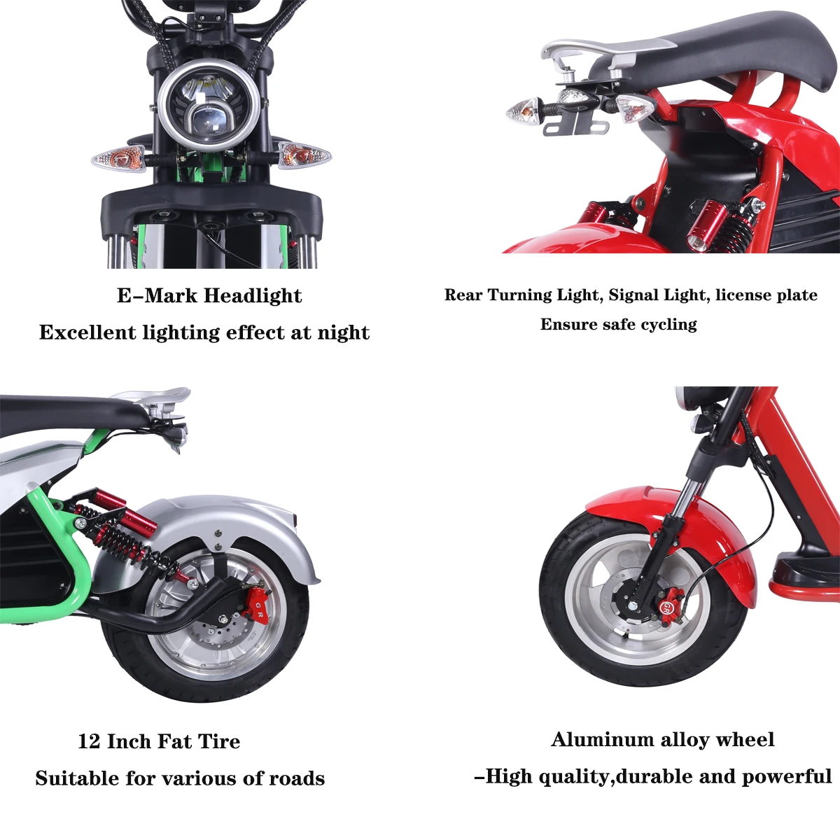 Adult Electric Motorcycle 3000W Motor Max Speed 75 KM/H 18 Inch Fat Tire 60V30AH Mileage 60-80KM 2 Wheel E Scooter