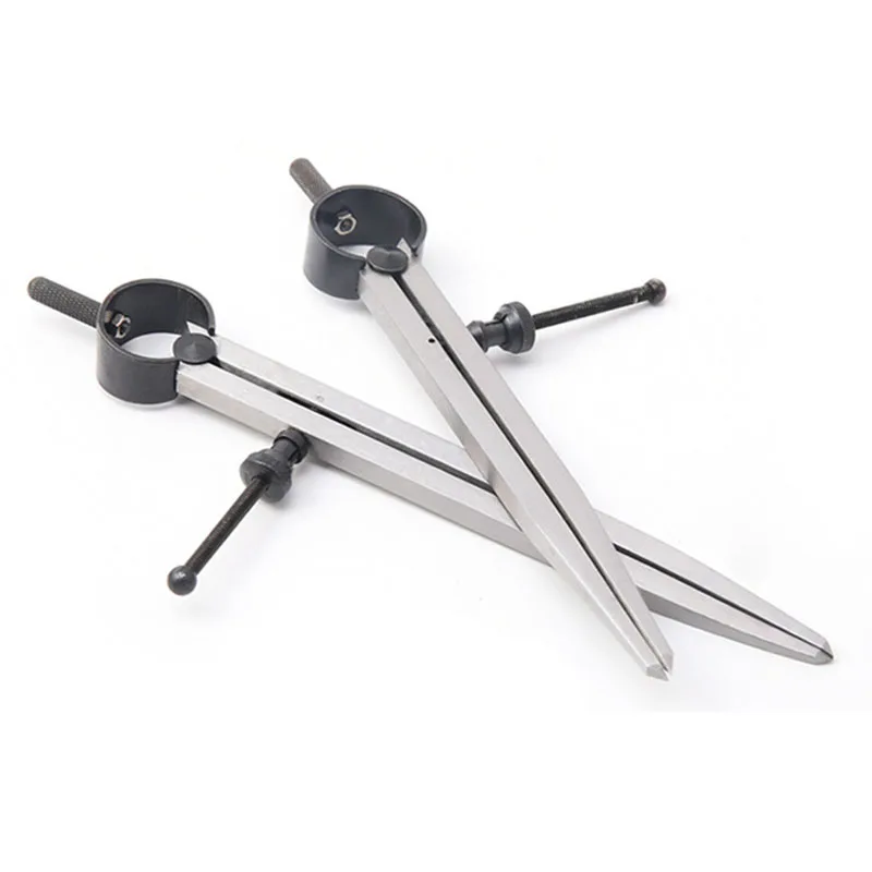 간격 나침반 조정 가능한 가죽 공예 회전 도구, 스크라이버 DIY 가장자리 크리저 스티치 바느질 가죽 금속 공예 마킹 도구