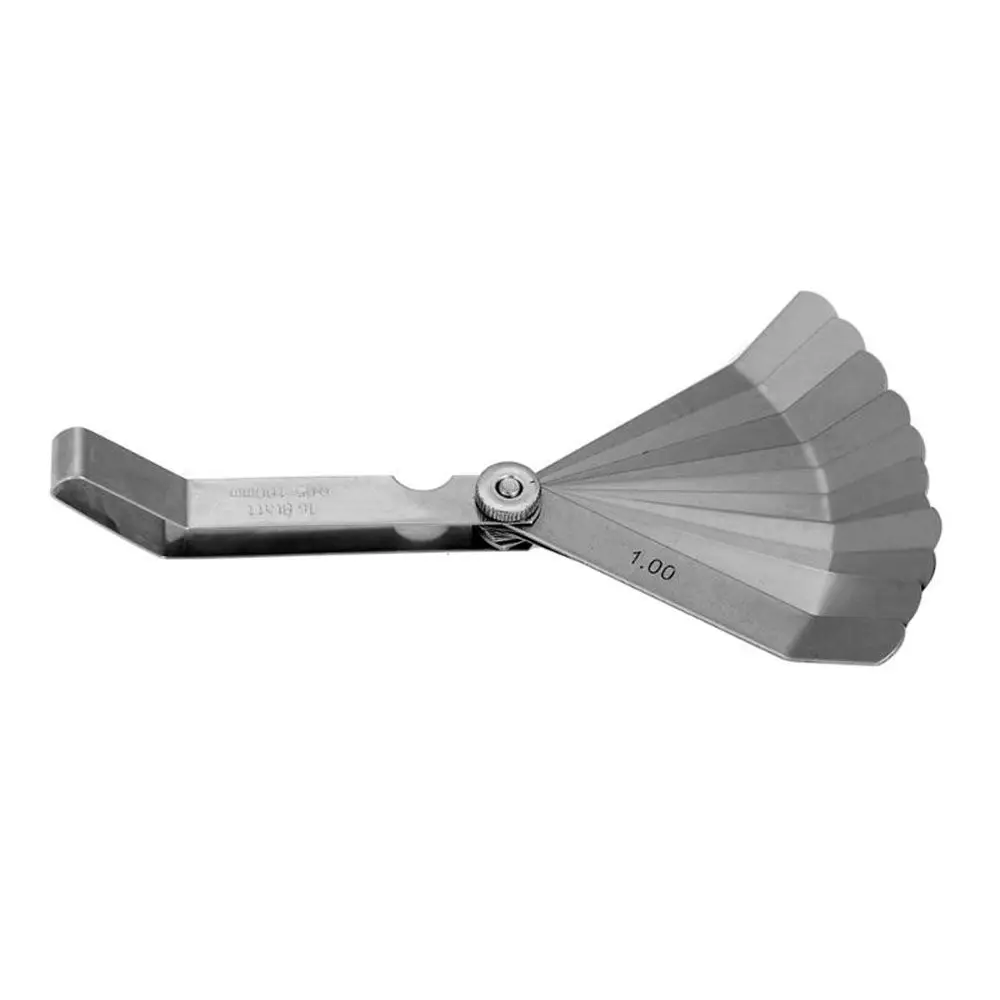 Feeler Gauge 16 Blades For Spark Plug Gap Valve Tappets