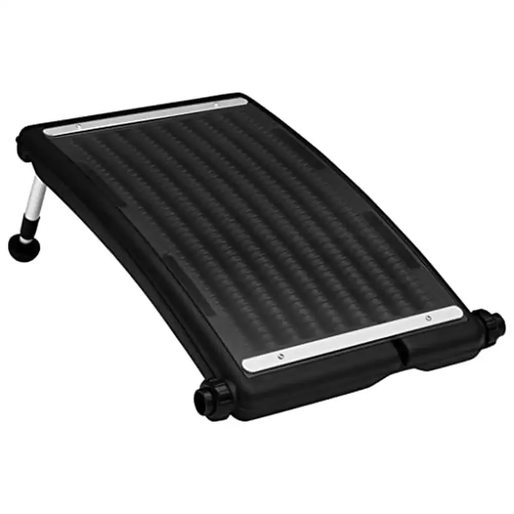 Solar Pool Heating System Water Heater Panel Above-Ground Pools HDPE/PC/Aluminum Adjustable Black 2641.7 gal/h Swift Setup