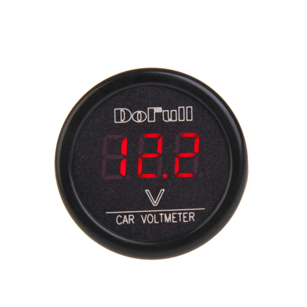 Universal 12V 24V Car Volt Meter Digital Auto Voltmeter Voltage Gauge Cigarette Lighter Car Charger for SUV Sedan Truck