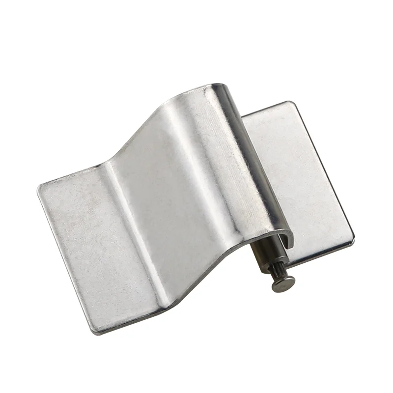 304 Stainless Steel Bending Convex Holeless Hinge Industrial Cabinet Door Hinge Large And Small Mechanical
